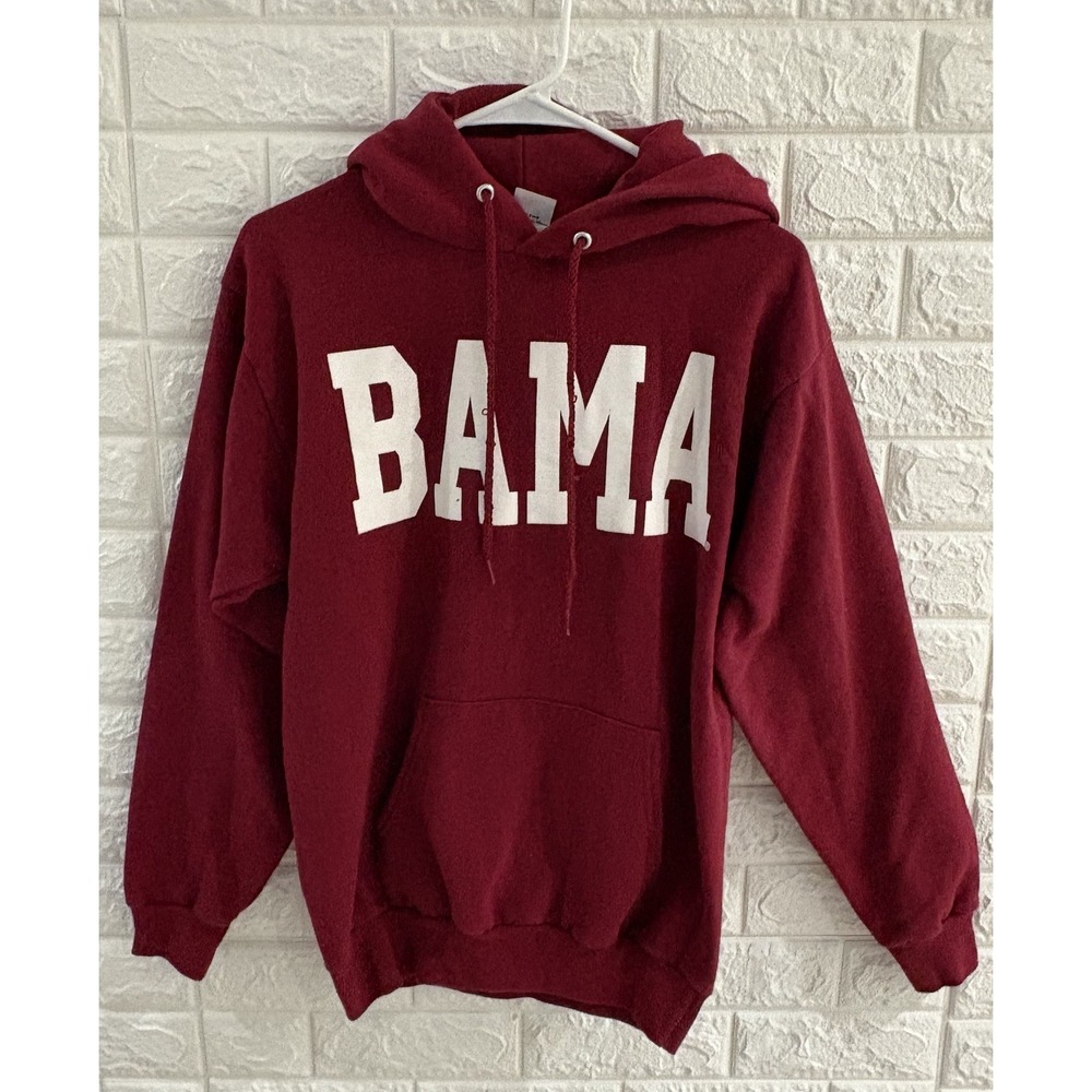THE GAME ALABAMA MENS HOODIE SWEATER SIZE SMALL LONG SLEEVE BAMA BURGUNDY‎